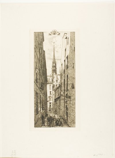 Chantrey Street, Paris by Charles Meryon