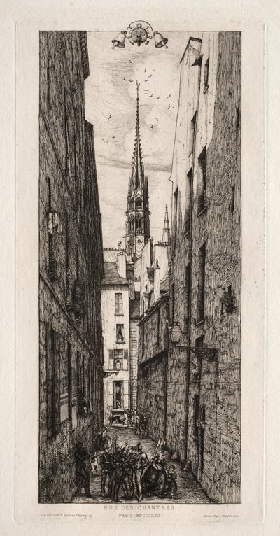 Chantrey Street, Paris by Charles Meryon