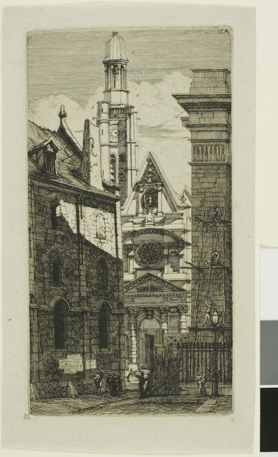 Church of St. Etienne du Mont, Paris by Charles Meryon