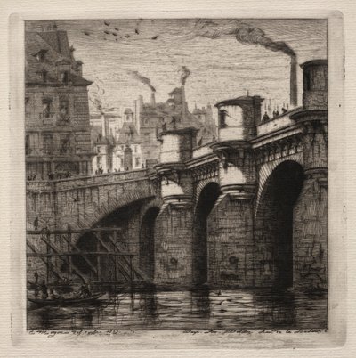 The New Bridge by Charles Meryon