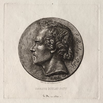 Evariste Boulay-Paty; a Poet by Charles Meryon