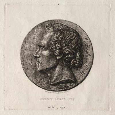 Evariste Boulay-Paty, a Poet by Charles Meryon