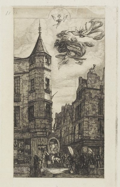 House with a Turret, No. 22, 1861 by Charles Meryon