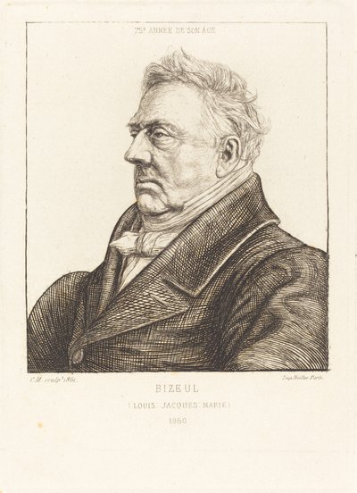 L.J.-Marie Bizeul, a Breton Archaeologist by Charles Meryon