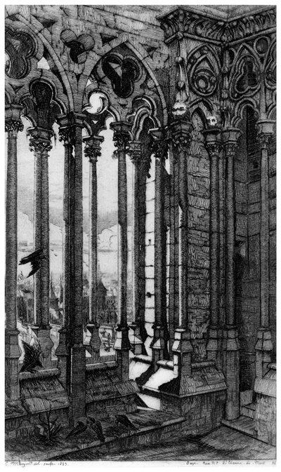 La Galerie Notre-Dame by Charles Meryon
