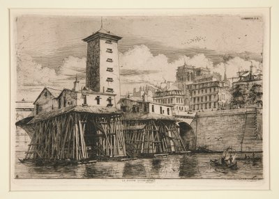 La Pompe Notre Dame by Charles Meryon