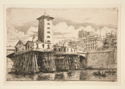 The Notre Dame Pump, 1852 by Charles Meryon