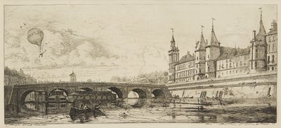 Le Pont-Au-Change by Charles Meryon