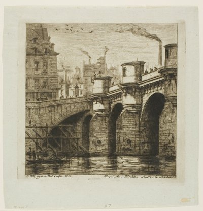 Pont-Neuf, Paris by Charles Meryon