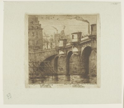 Pont-Neuf, Paris by Charles Meryon