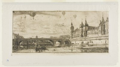 Pont-au-Change, Paris by Charles Meryon