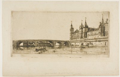 Pont-au-Change, Paris by Charles Meryon