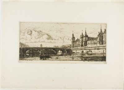 Pont-au-Change, Paris by Charles Meryon
