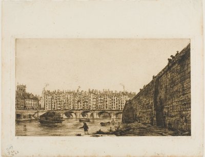 Pont-au-Change, Paris, about 1784 by Charles Meryon