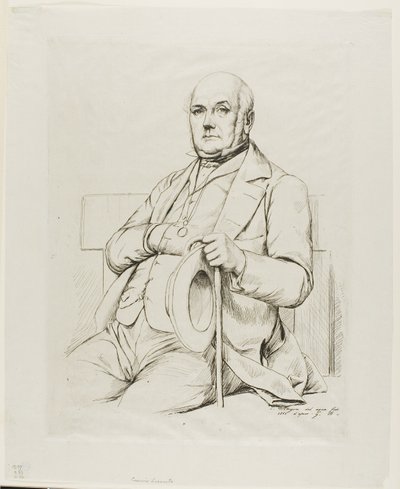 Portrait of Casimir le Conte by Charles Meryon