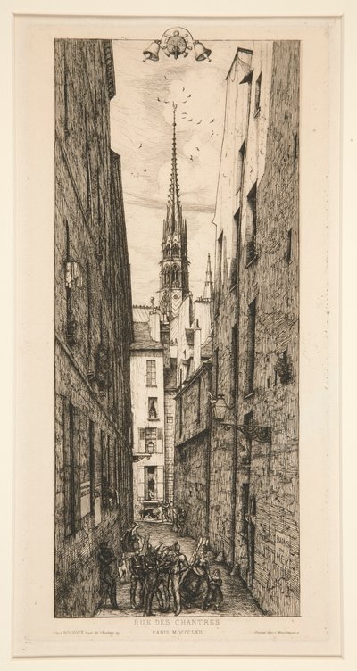 Rue des Chantres by Charles Meryon