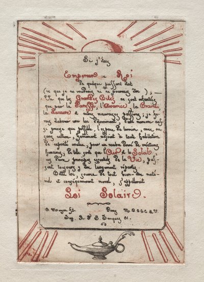 Solar Law by Charles Meryon