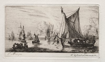 South Sea Fishers by Charles Meryon