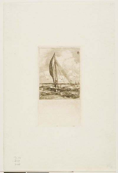 Swift-Sailing Proa, Mulgrave Archipelago, Oceania by Charles Meryon