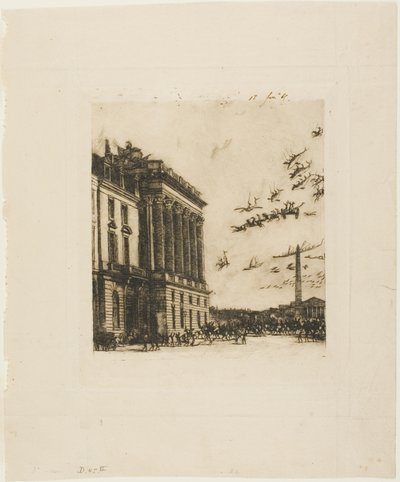 The Admiralty, Paris by Charles Meryon
