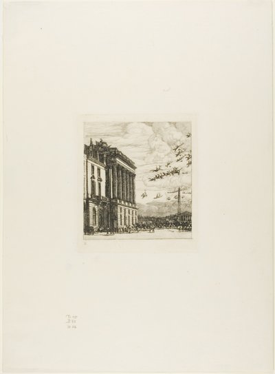 The Admiralty, Paris by Charles Meryon