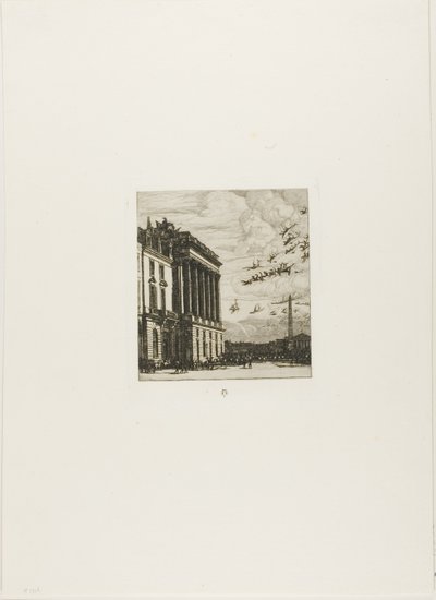 The Admiralty, Paris by Charles Meryon