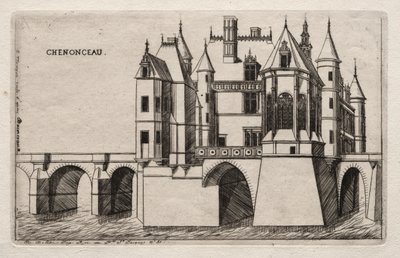 The Chateau of Chenonceau by Charles Meryon