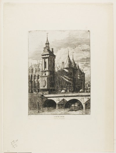 The Clock Tower, Paris by Charles Meryon