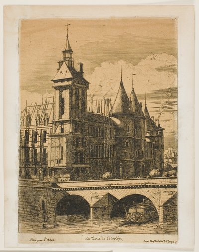 The Clock Tower, Paris by Charles Meryon