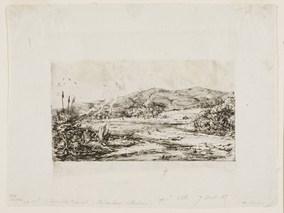 The Little French Colony at Akaroa, 1845 by Charles Meryon