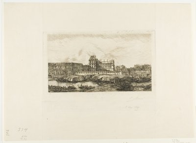 The Old Louvre, Paris, 1651 by Charles Meryon