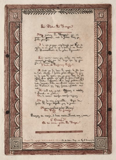 Verses to the Pilot of Tonga by Charles Meryon