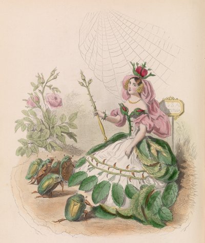 The Animated Flowers, 1867 by Charles Michel Geoffroy