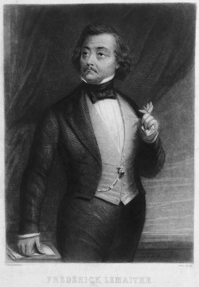 Portrait of Frédérick Lemaître by Charles Michel Geoffroy