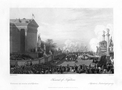 The funeral of Napoleon Bonaparte, 1818 by Charles Mottram