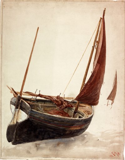 Study of a Boat by Charles Napier Hemy
