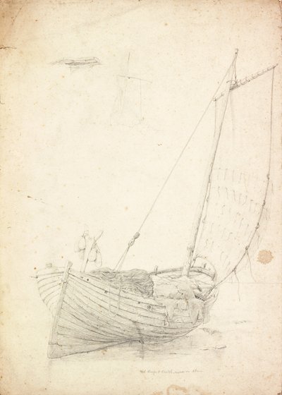 Study of a Fishing Boat by Charles Napier Hemy