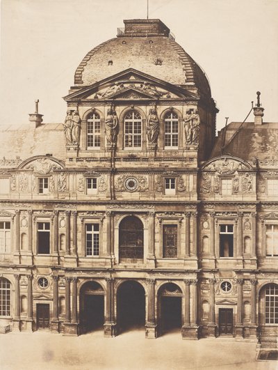 Pavilion of the Clock, Louvre, Paris by Charles Nègre