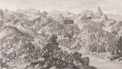 The Battle of Yesil-köl-nör by Charles Nicolas Cochin