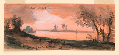 At the Banks of the Loire by Charles Nicolas Ransonnette