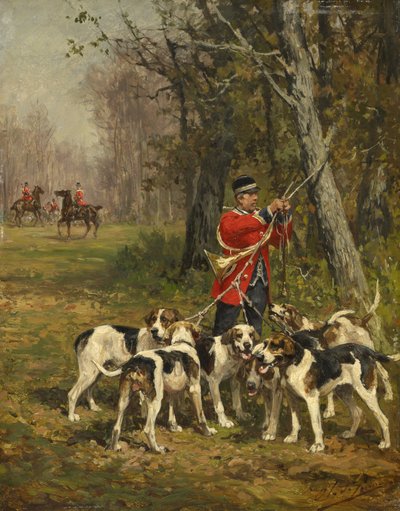 Hunting Hounds by Charles Oliver de Penne