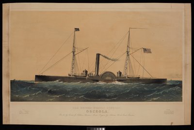 The United States Gunboat Osceola by Charles Parsons