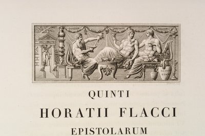 Page from Quintus Horatius Flaccus by Charles Percier