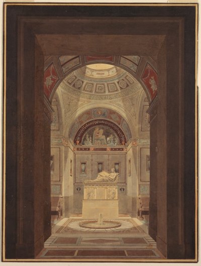 Sepulchral Chamber by Charles Percier