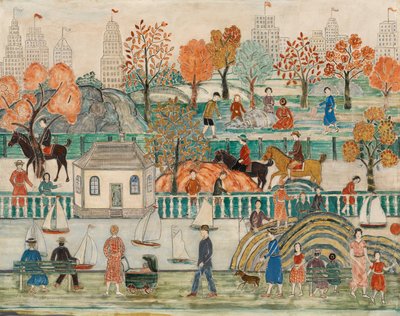 Central Park by Charles Prendergast