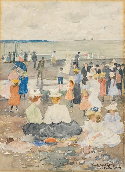 On the Beach by Charles Prendergast