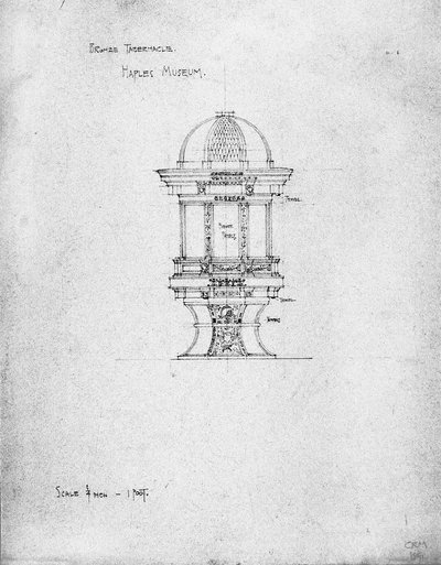 Bronze Tabernacle, Naples Museum by Charles Rennie Mackintosh
