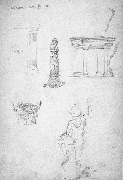 Sketches from Pompeii, 1891 by Charles Rennie Mackintosh