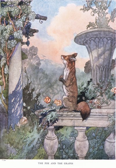 The fox and the grapes by Charles Robinson