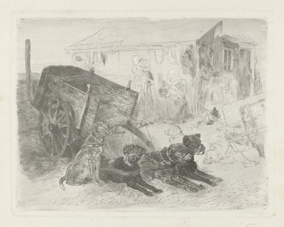 The Dog Cart by Charles Rochussen
